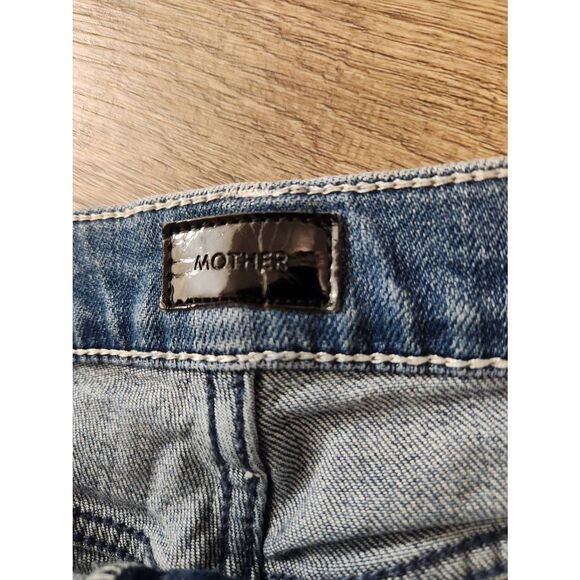 Mother 'The Double Dazzler In Lbo" womens Jeans 30x23.5 crop ankle straight fit - Picture 9 of 11